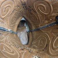 Black Jack Handmade Western Cowboy Boots Black Size 8.5 B