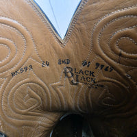 Black Jack Handmade Western Cowboy Boots Black Size 8.5 B