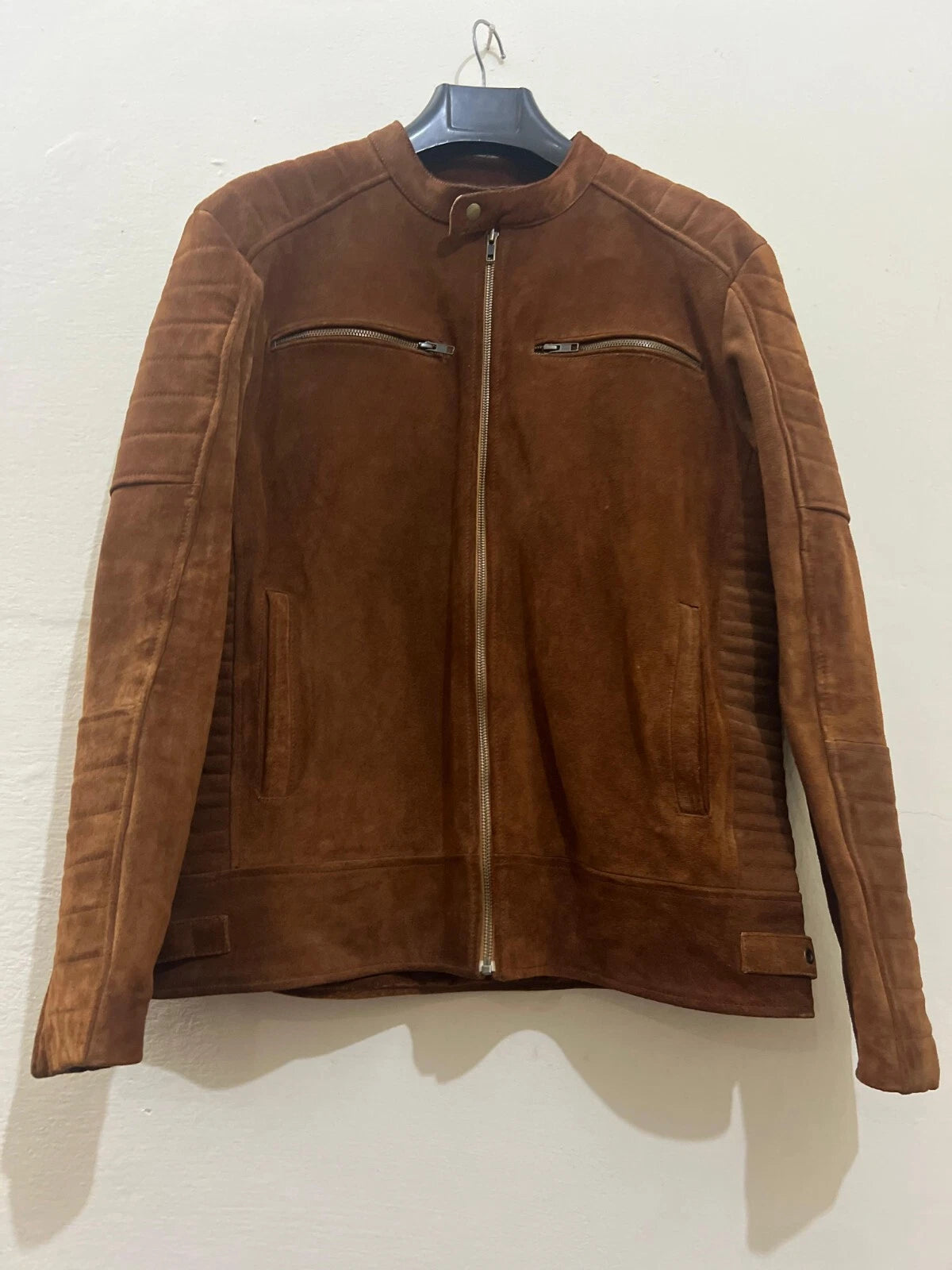 Mens Handmade Suede Leather Jacket | Classic Western Cowboy Look