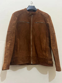 Mens Handmade Suede Leather Jacket | Classic Western Cowboy Look