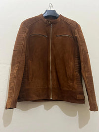 Mens Handmade Suede Leather Jacket | Classic Western Cowboy Look