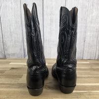 Black Jack Handmade Western Cowboy Boots Black Size 8.5 B