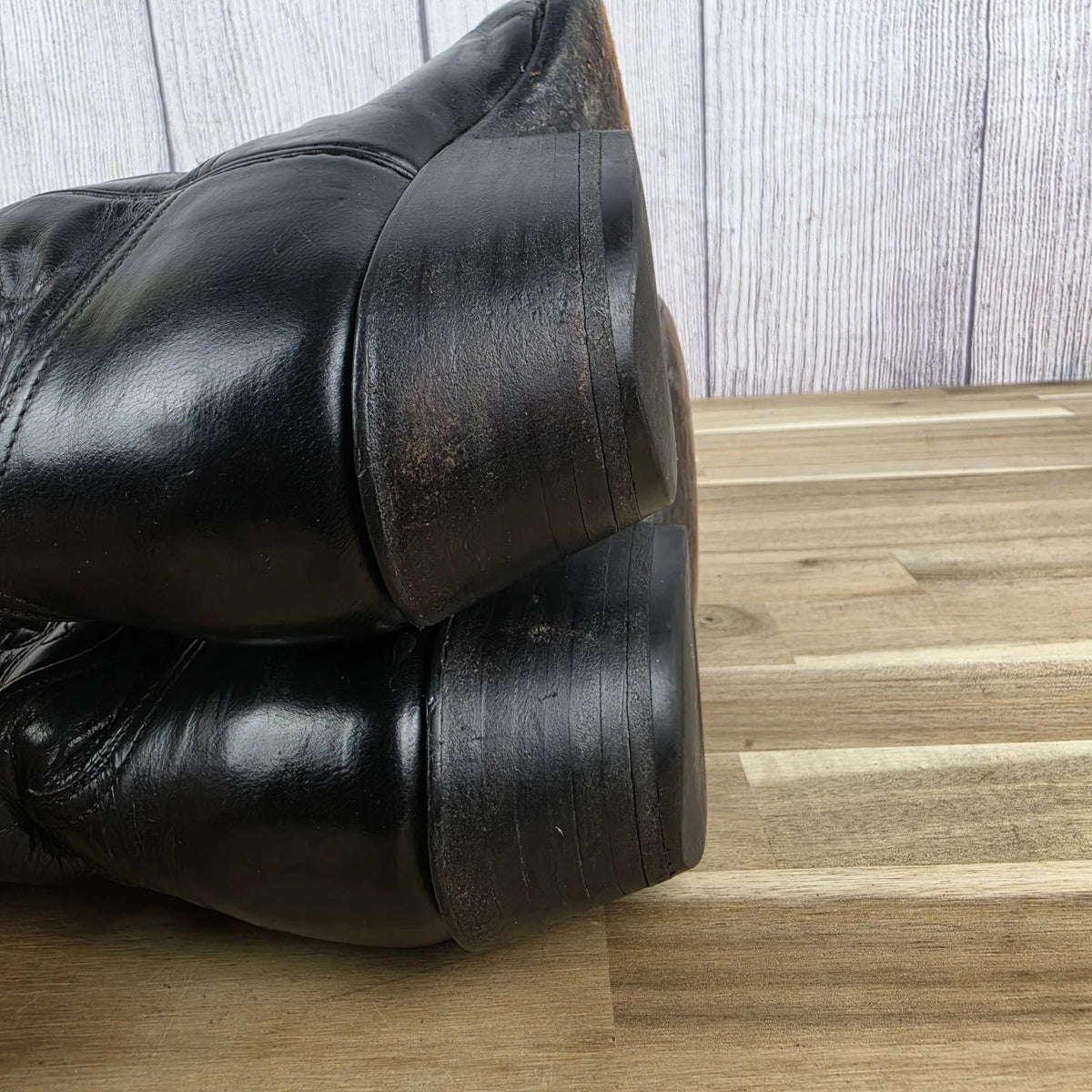 Black Jack Handmade Western Cowboy Boots Black Size 8.5 B