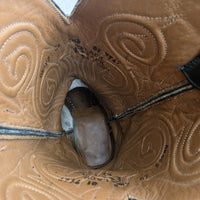Black Jack Handmade Western Cowboy Boots Black Size 8.5 B